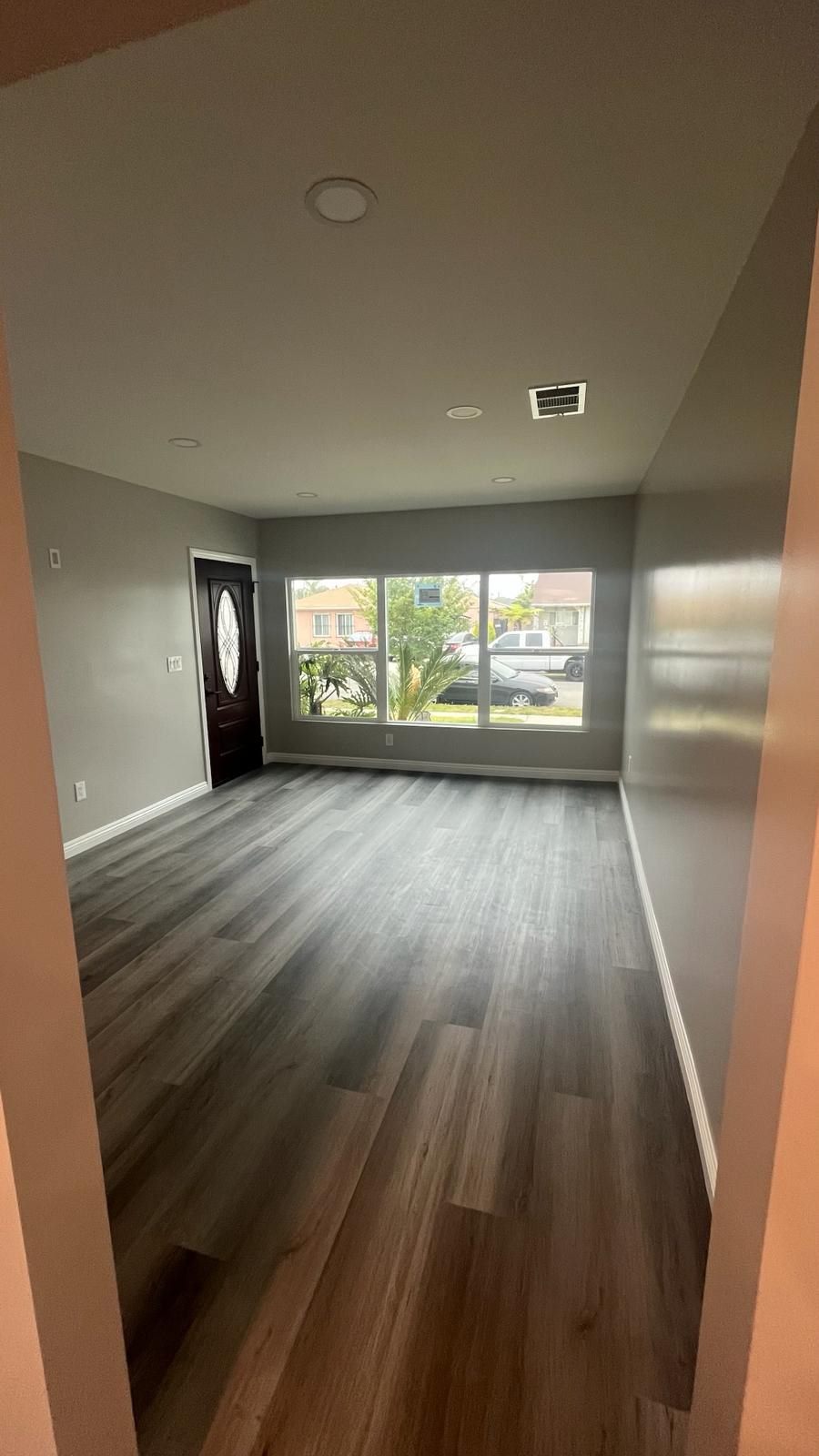 Finished interior